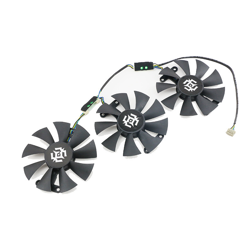 适用zotac/索泰gtx 950 960至尊plus game ha/hb显卡散热风扇静音