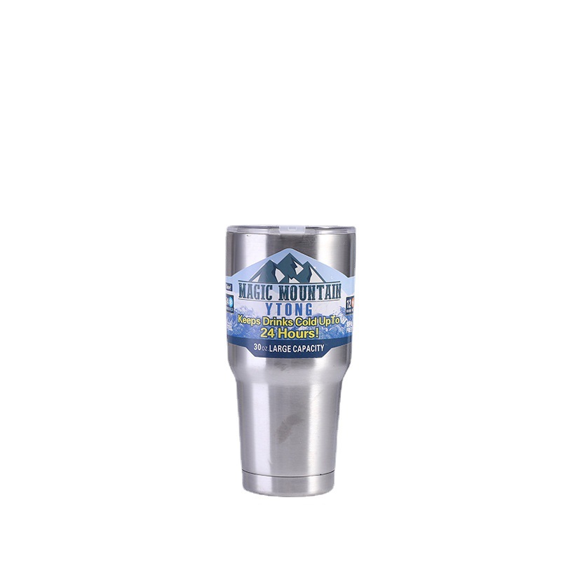 Exclusive for Cross-Border Stainless Steel Double Layer Heat and Cold Insulation Cup 30Oz Large Capacity Car Beer Large Ice Cup