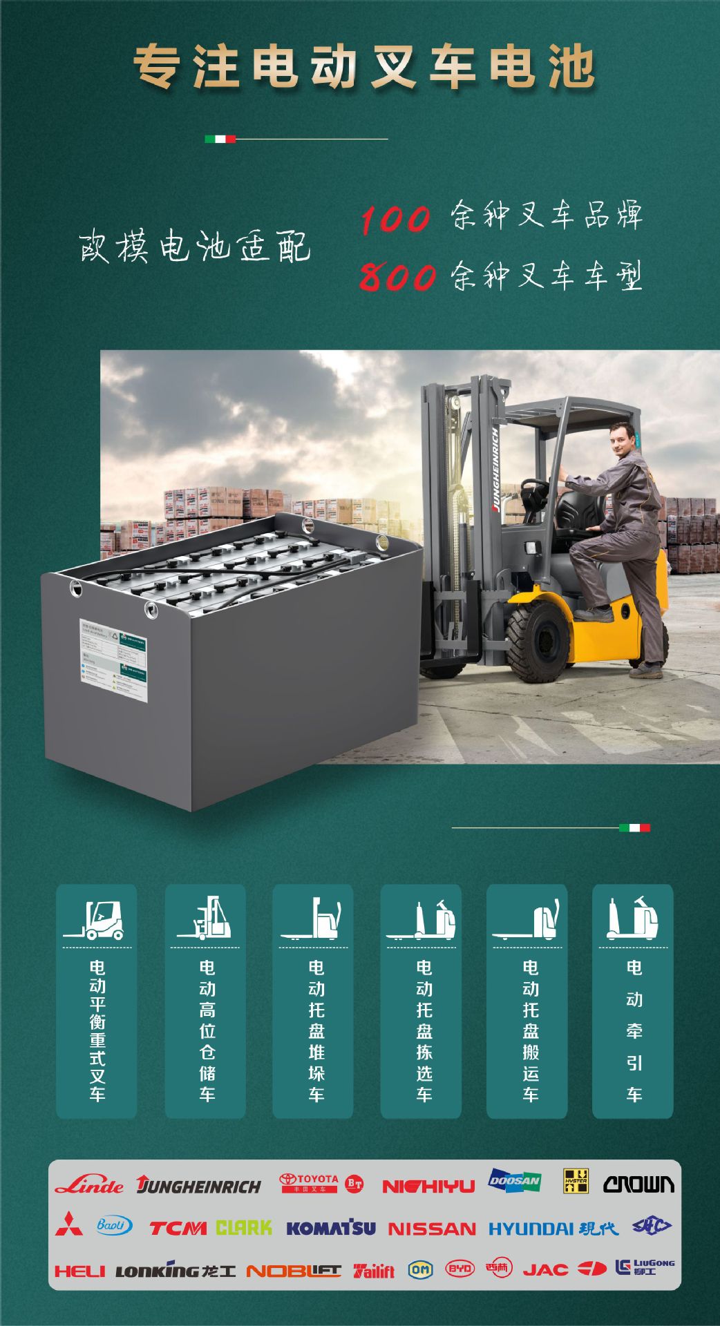 西林xilin叉车蓄电池电瓶24v48v80v全系列欧模(om)叉车蓄电池电瓶