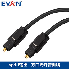 spdif输出光纤音频线数字5.1声道方口1.8米电视dvd功放音箱连接线