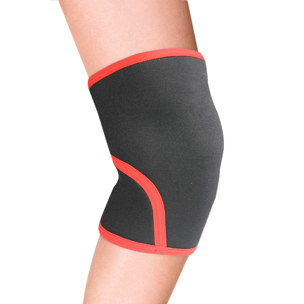 举重深蹲加压支撑护膝套 7mm海绵材质骑行保护膝关节摔伤运动护膝