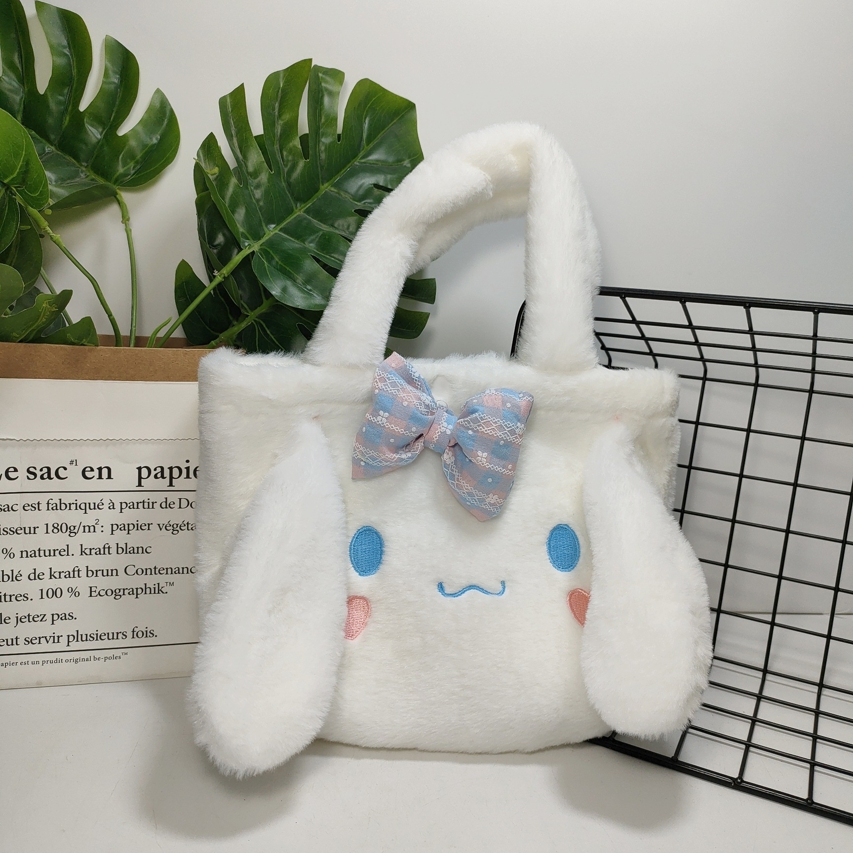 玉桂狗毛绒包包女新款日系洛丽塔lolita可爱少女手提斜跨小挎包