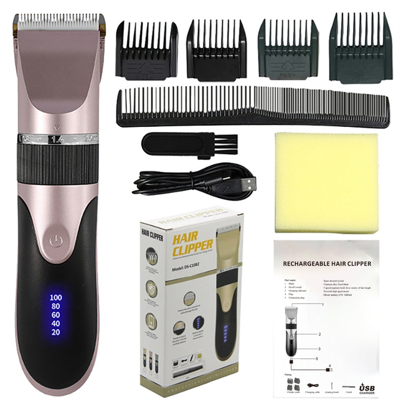 Cross-Border Electric Hair Clipper Electric Hair Clipper Rechargeable Clippers Adult and Children Hair Scissors Razor Household