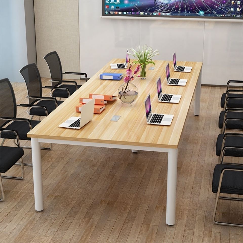 会议桌长桌简约现代办公桌工作台长条桌员工接待洽谈培训桌椅组合