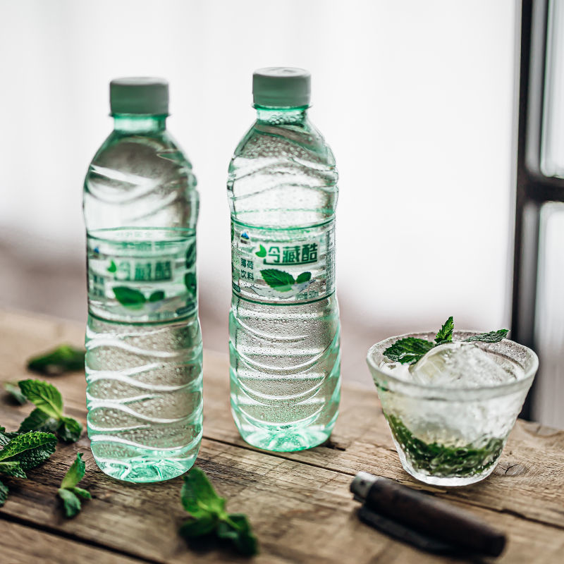 整箱冰爽薄荷水云南网红矿泉水冷藏酷饮用水清凉饮料500ml瓶装