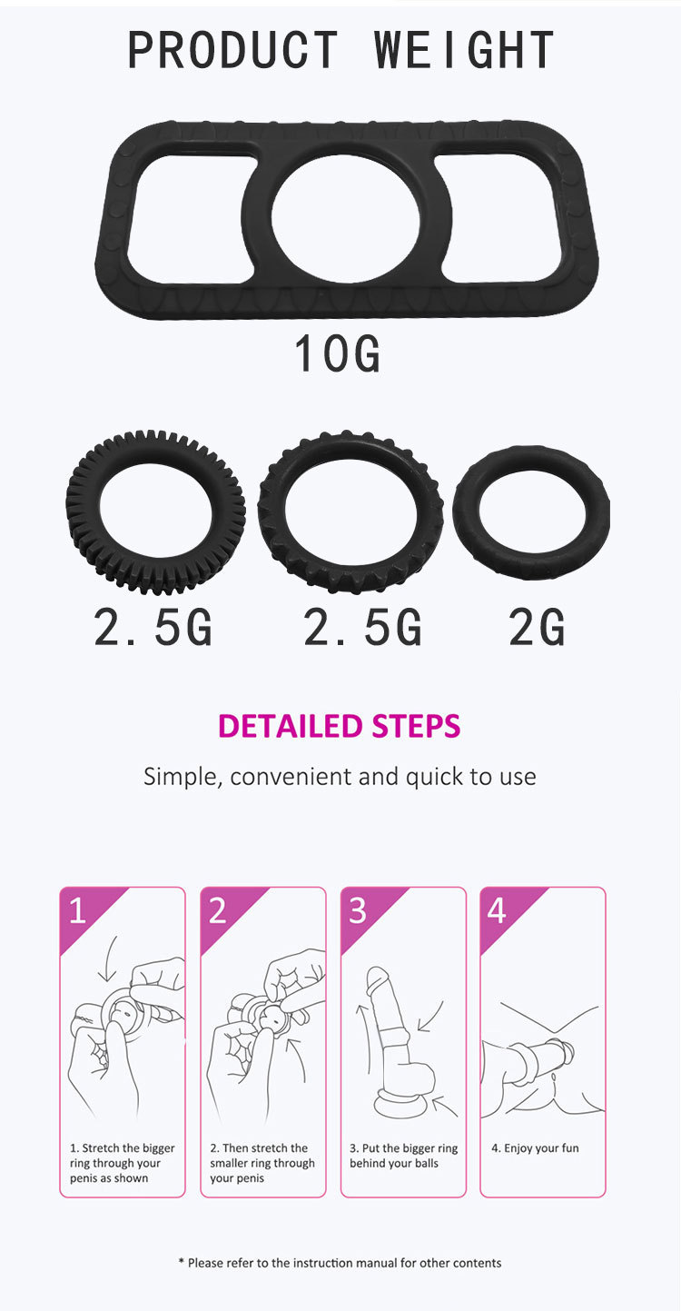 惊爆低价情趣男用 锁精环 硅胶阴茎环车轮环阻复环八字环成人用品