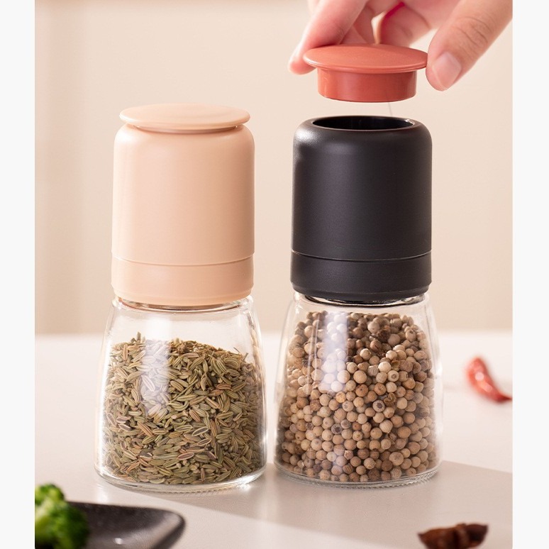 手动胡椒研磨器海盐家用博调味瓶乐博乐磨黑胡椒粒研磨器花椒粉无