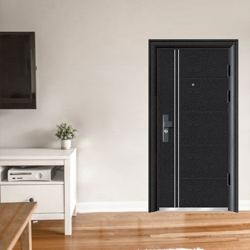 餐饮单开门仿古做旧们别墅室内大门进户门民宿现代轻奢铸铝门精雕双开