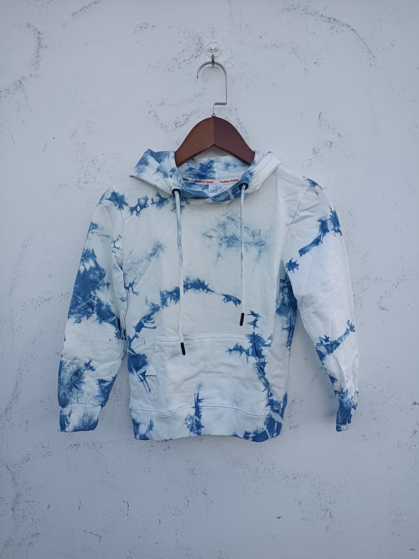 云南大理扎染手工扎染儿童卫衣带帽手工蓝染-阿里巴巴