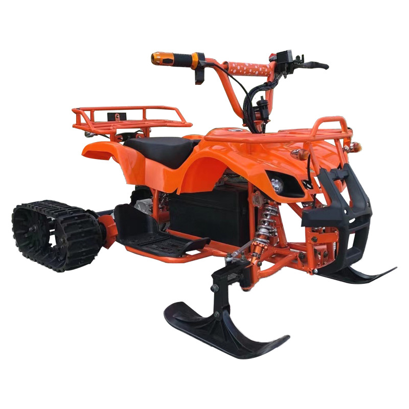 新品儿童电动雪地车履带雪橇车小小公牛景区场地室外游乐出租设备