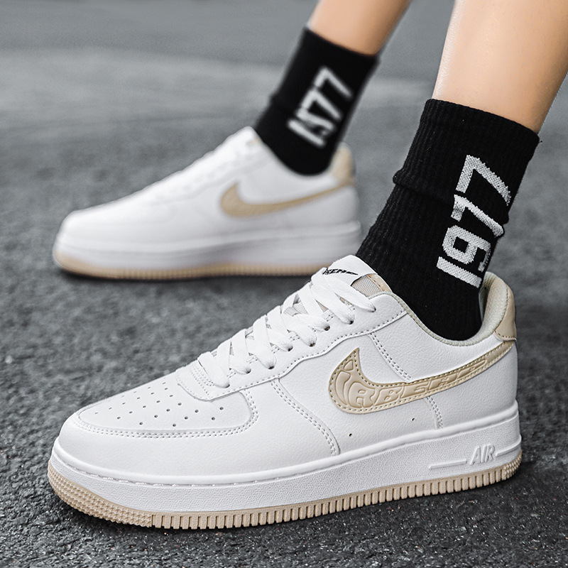 aj男鞋空军一号小白鞋af1纯白龙年限定板鞋dunk敖丙三太子低帮鞋