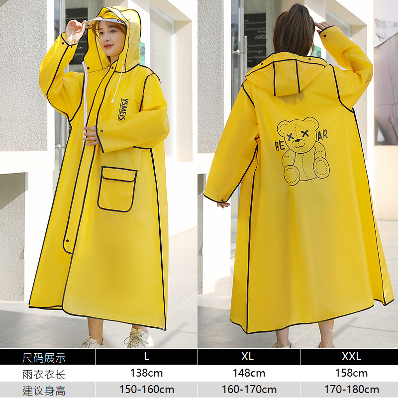 New Electric Motorcycle Battery Car Raincoat Riding Adult Men and Women plus Size Long Full Body Single Rainproof Poncho