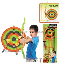 带靶弓箭组合 弓箭带塑料标靶 儿童射箭玩具 吸盘弓箭射击套装