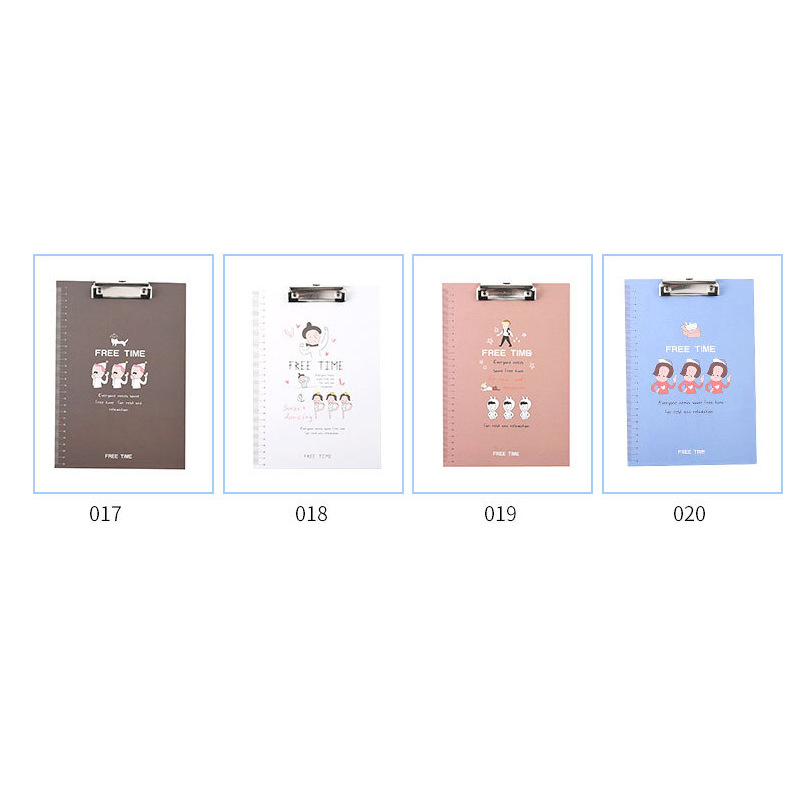 Cartoon A4 Writing Pad Clip Office Office Paper Folder with Hanging Hole Student File Folder Board 