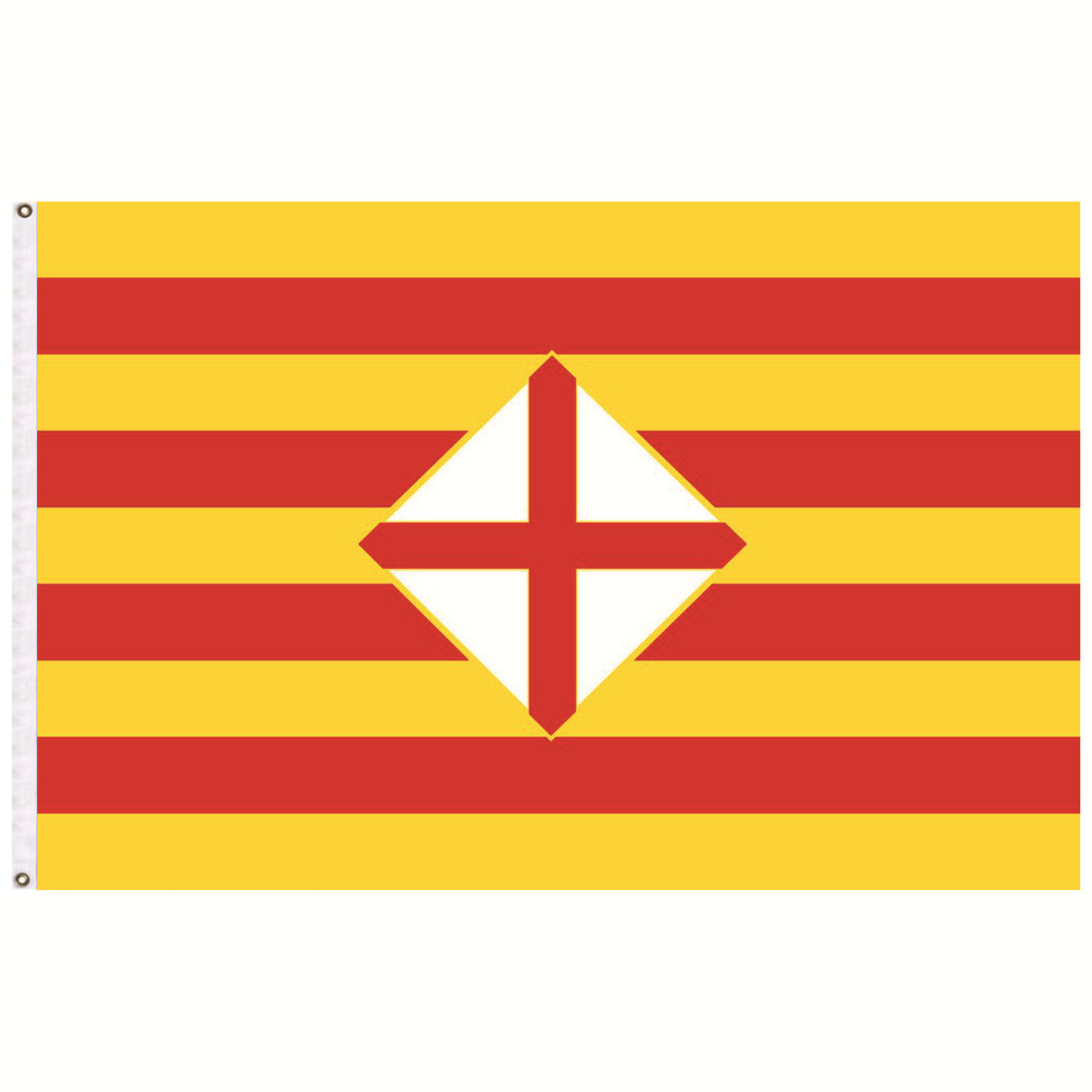 【旗帜厂家】90*150西班牙国旗巴塞罗那自治区旗竞选球迷旗帜定制