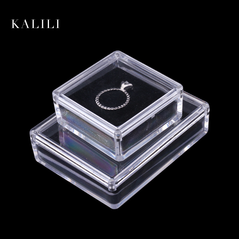 钻石盒宝石盒磁铁裸钻盒彩宝盒裸石盒宝石盒多规格收纳盒戒指盒