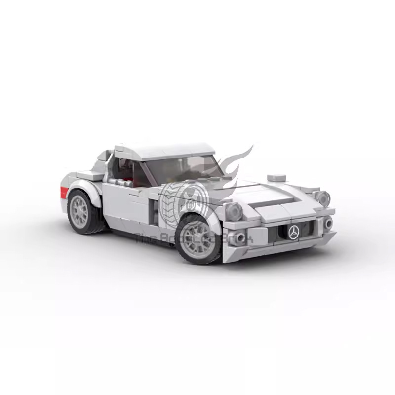 moc-170506兼容乐高梅赛德斯·奔驰 300 slr积木拼装汽车模型礼物