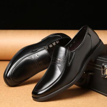 皮鞋全牛皮休闲正装男鞋鞋内增高时尚皮鞋软底真皮37码品牌-阿里巴巴