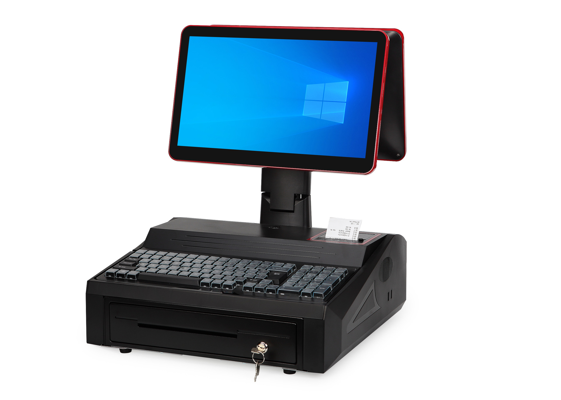 首讯k11 收银机带钱箱内置打印机大屏幕超市服装便利店农资收款机