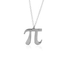 希腊字母圆周率π不锈钢项链钛钢创意数字数学符号女士锁骨链简约