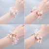 Korean Sen family Simplicity Flower wrist Bridesmaid bride Sisters marry Hand Flower Bracelet wedding