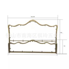 高端家具配件豪华软床不锈钢五金支撑架床体承重架床头固定器
