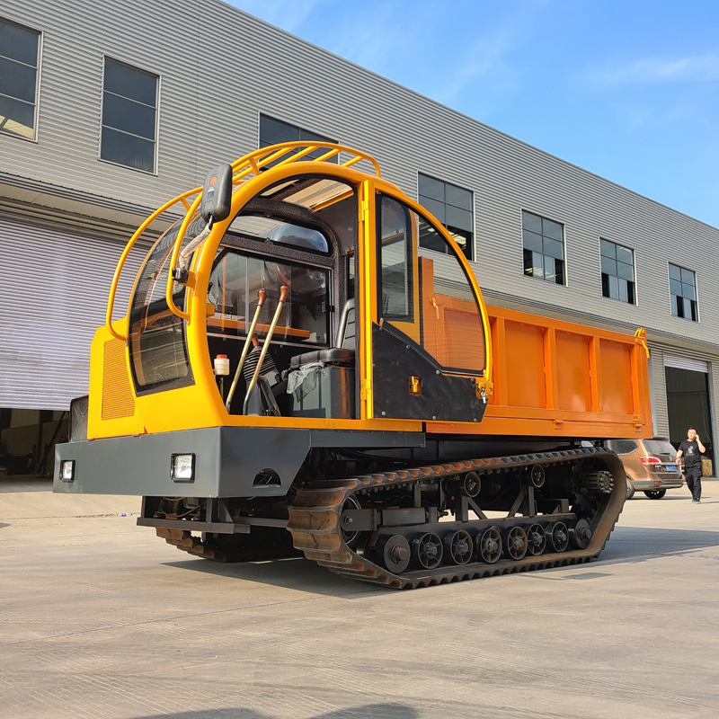 全地形履带爬山虎厂家销售6吨履带翻斗车高速橡胶履带自卸车