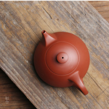 原矿大号容量宜兴手拉壶紫砂朱泥壶茶壶陶瓷小号功夫茶具泡茶器