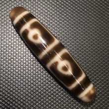 高油四叶菩提天珠品相佳风化细腻包浆油润老气古旧值得收藏xy1006