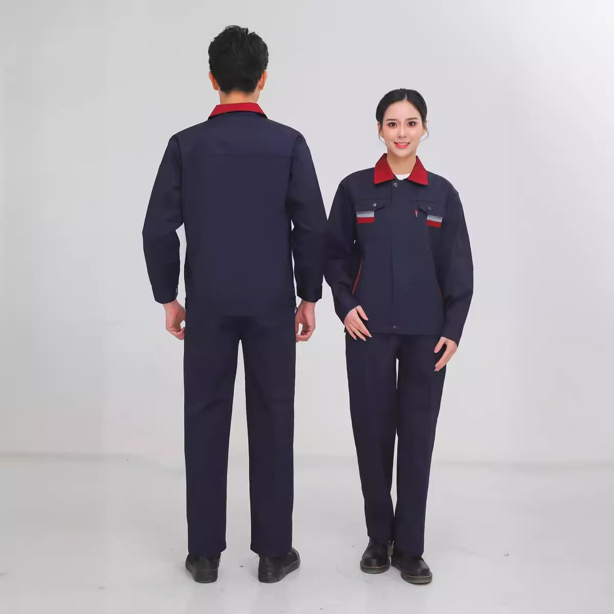 春秋耐磨工作服套装男女工地汽修工程服工装批发电焊工服上衣劳保