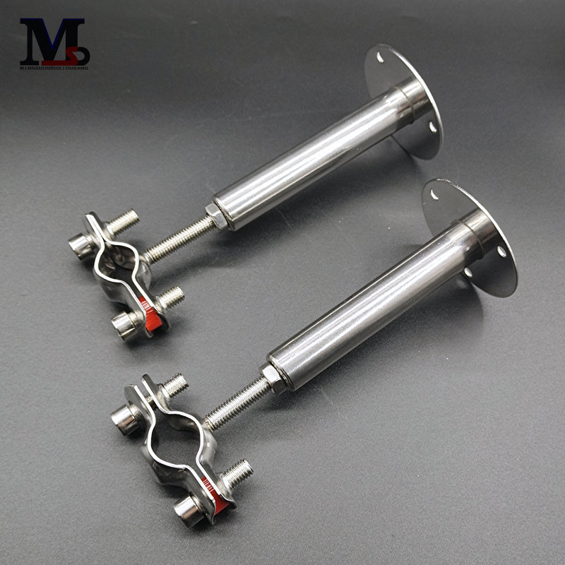 不锈钢管支架可调节管道托架支撑抱箍管卡扣管托pvc燃气固定管夹