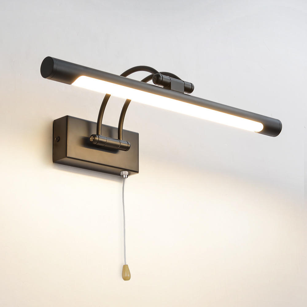 现代简约新款拉绳led镜前灯 镜前补光化妆灯浴室卫浴壁灯