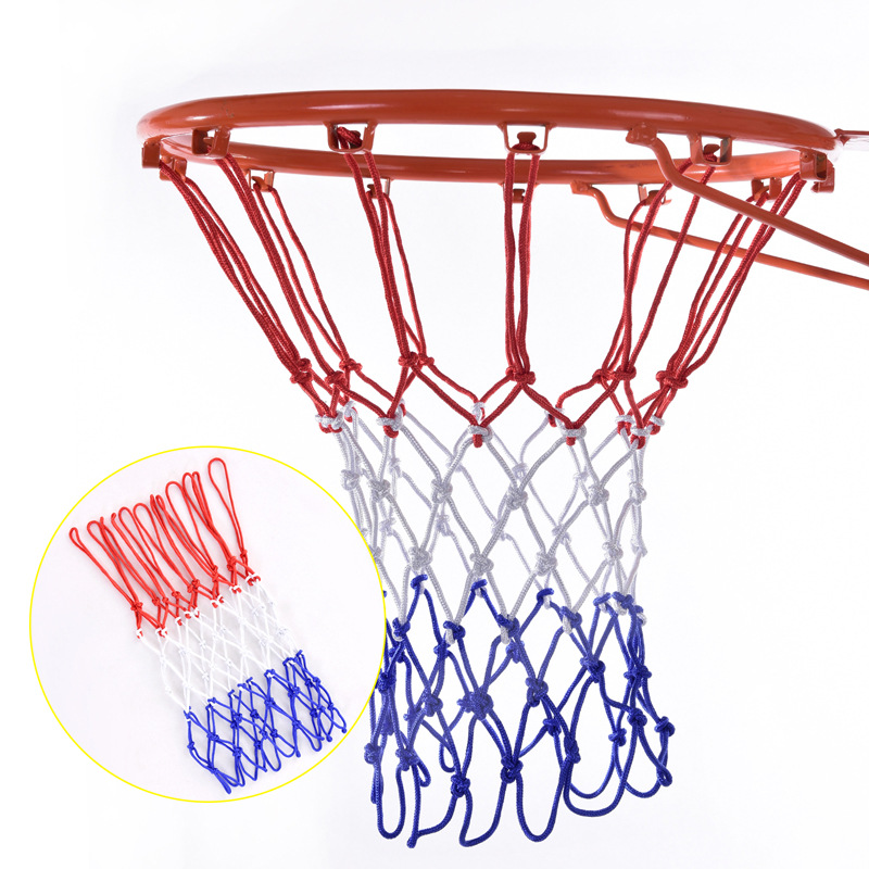 Amazon Cross-Border Supply Polyester Bold Basketable Nets Competition Rim Net Outdoor Basketball Stand Mesh Basket Ball Net