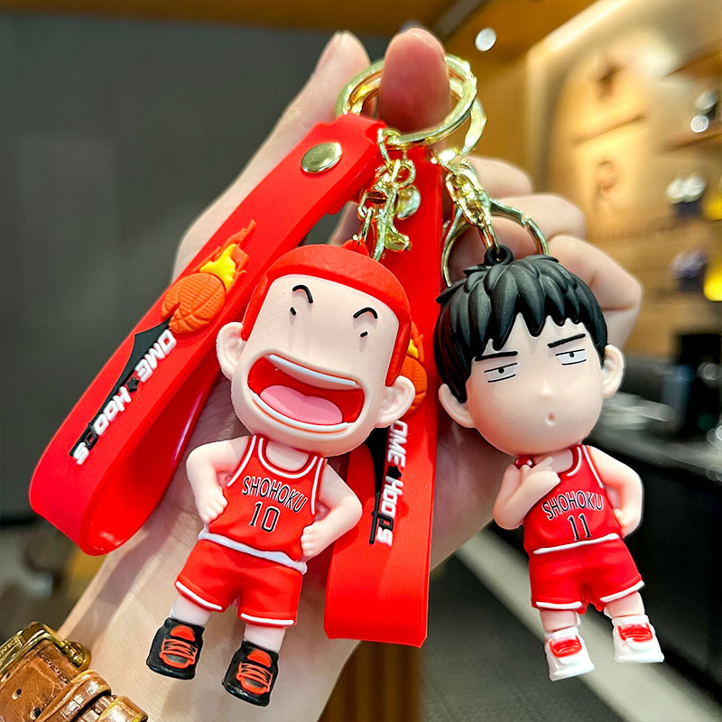 classic slam dunk cherry blossom road liuchuan maple three-dimensional doll car keychain pendant ornaments night market wholesale