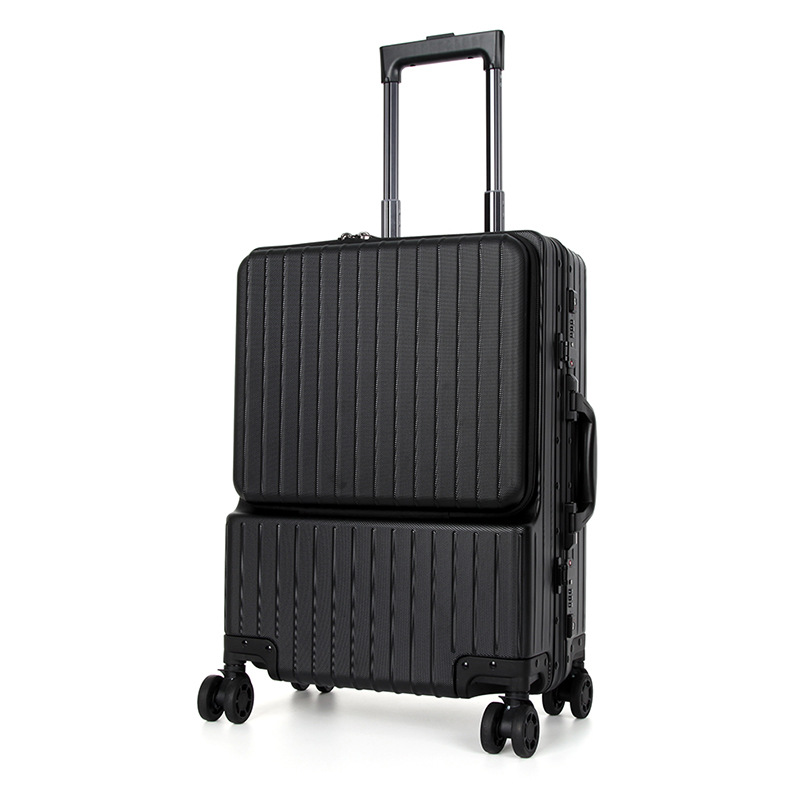 瑞士军刀suissewin前置行李箱万向轮女铝框旅行拉杆箱登机20寸男