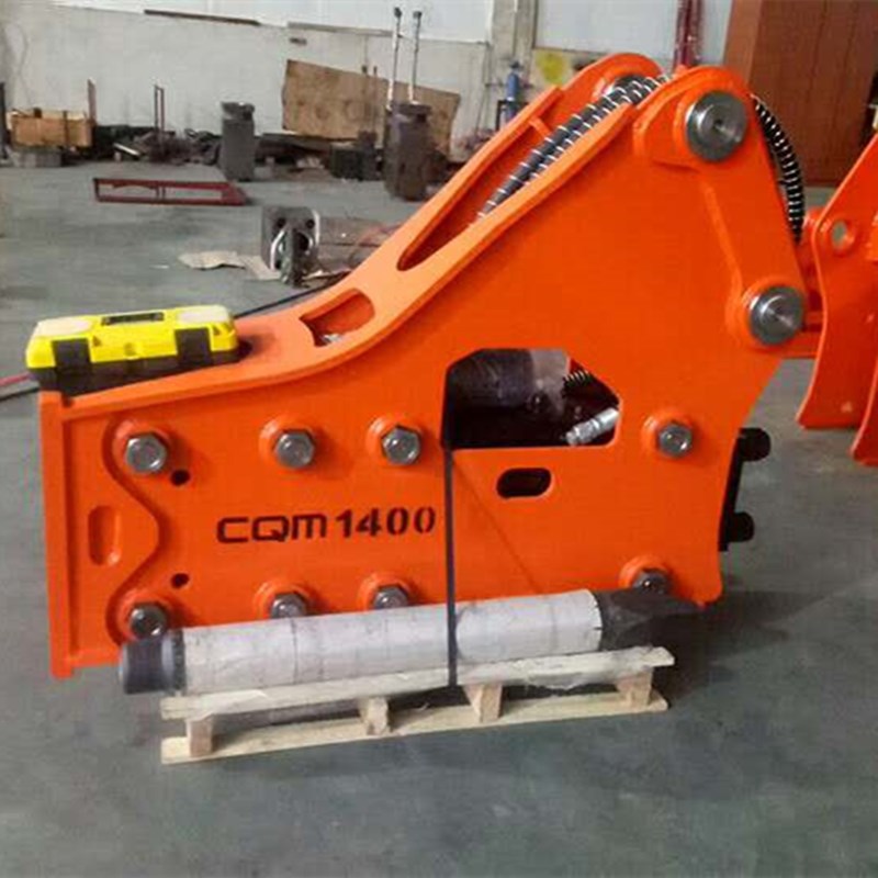 200挖掘机液压破碎锤 建筑拆迁高频振动直角炮锤 出口型碎石炮头