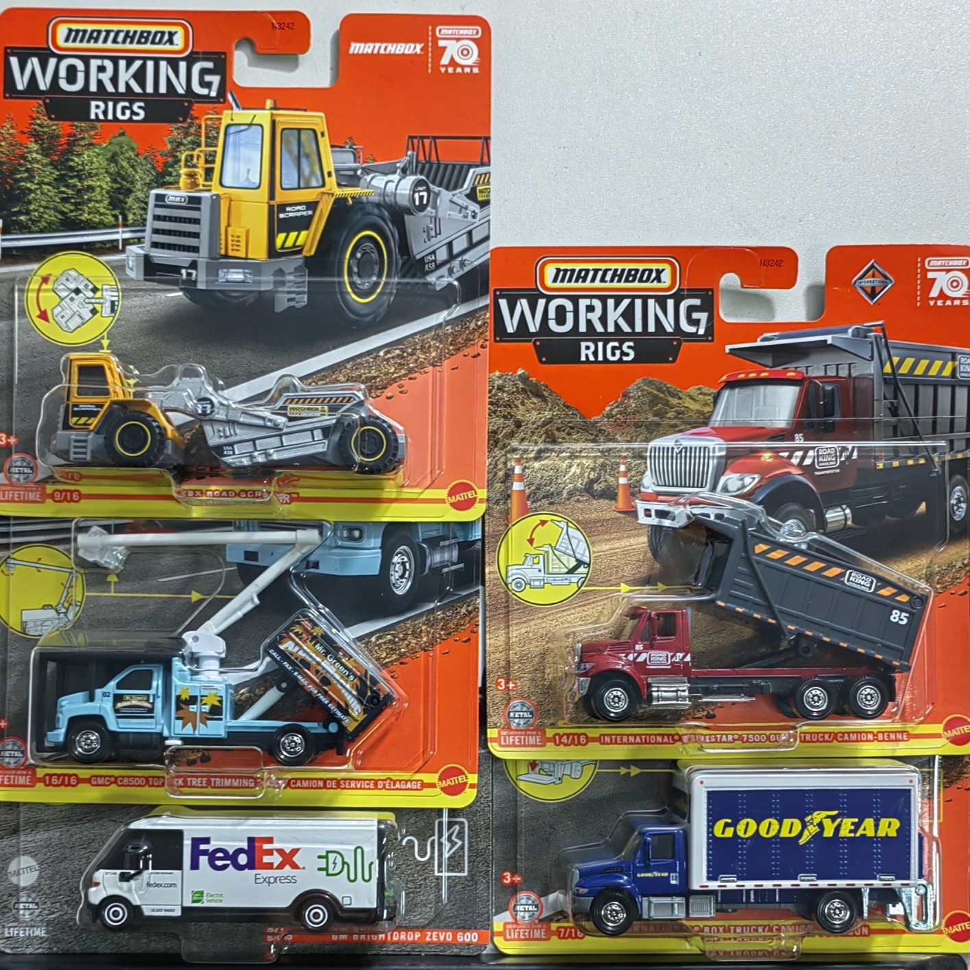 火柴盒仿真工程车珍藏系列城市服务车队拖车救援车模型玩具n3242