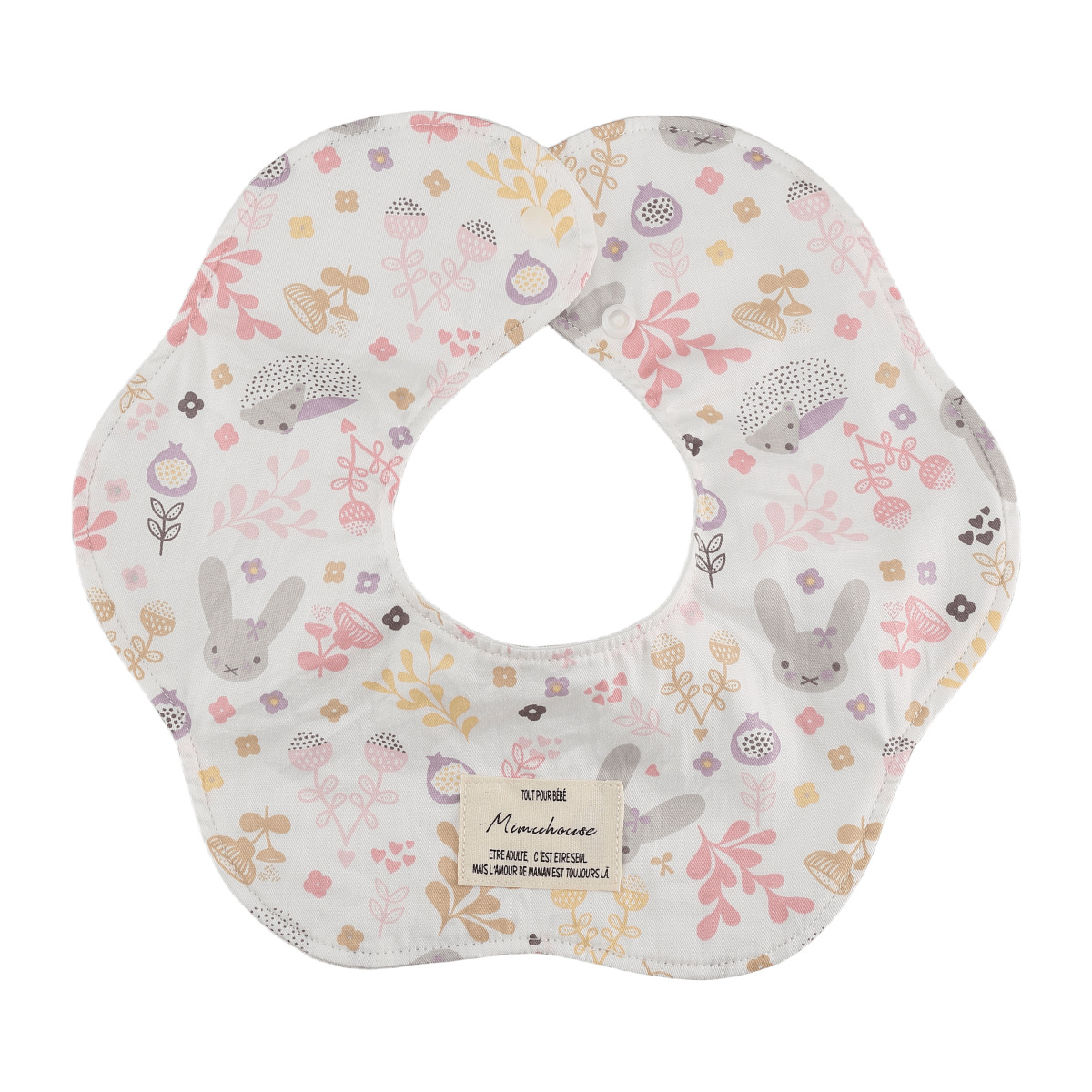 INS South Korea 360 Degrees Swivel Bib Baby Saliva Towel Waterproof Kids' Bib Pure Cotton Baby Bib