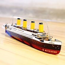 狂模 一起拼个泰坦尼克号 DIY金属拼图 拼装模型微缩铁艺摆件礼品