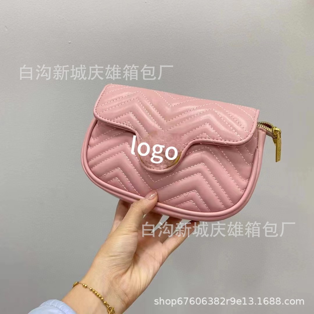 2024 Autumn and Winter New Small G Style Chain Bag Xiaohongshu Same Style Fashion All-Match Shoulder Crossbody Small Square Bag Wholesale