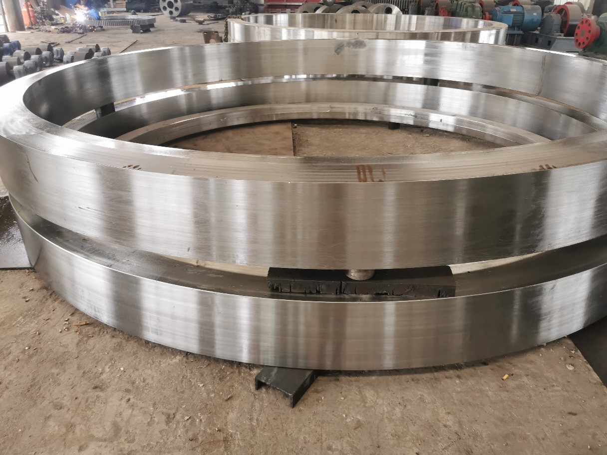 泽成回转窑滚圈,烘干机配件厂家,齿圈托轮