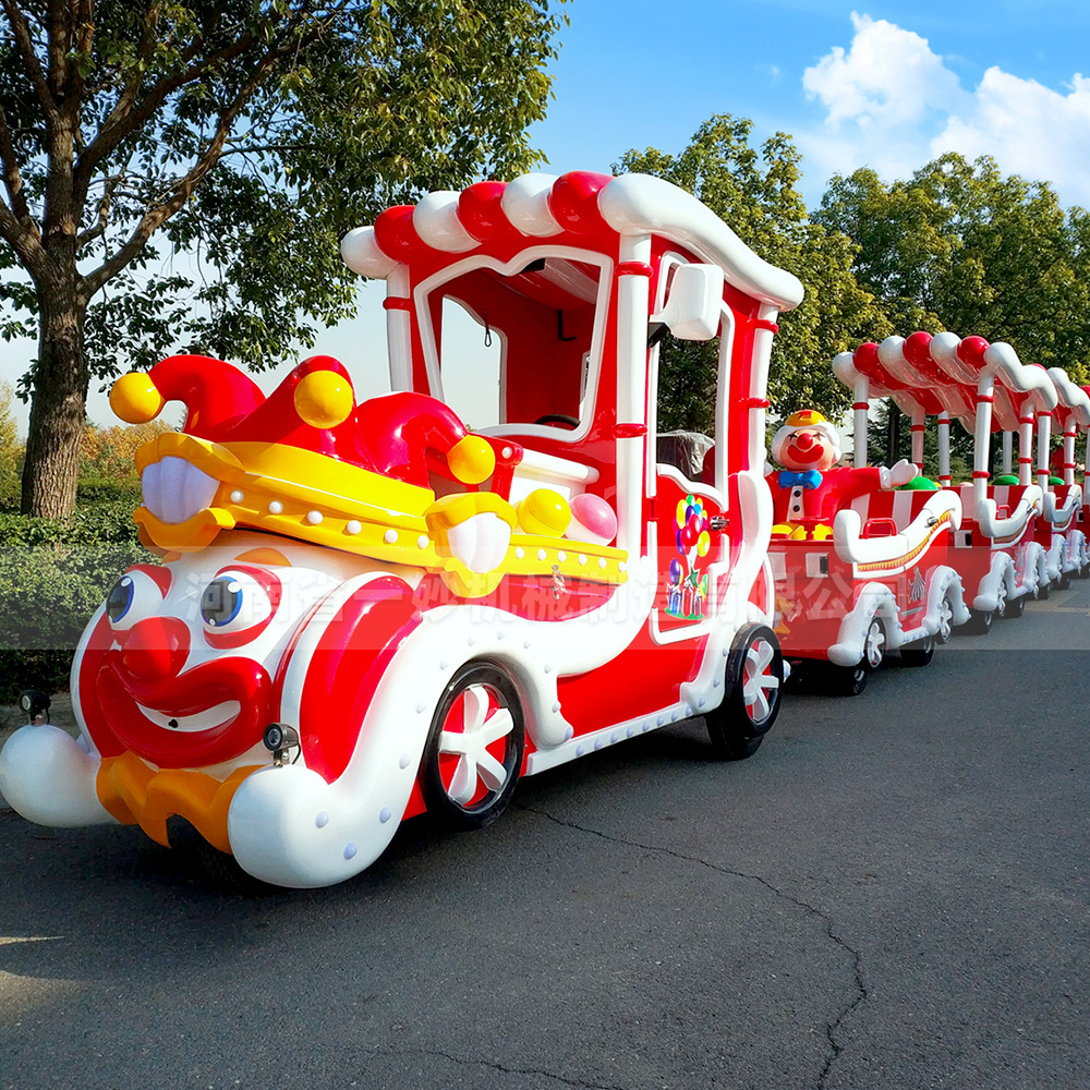 景区电动小火车游乐场设备广场商场可坐人无轨道儿童游览观光车