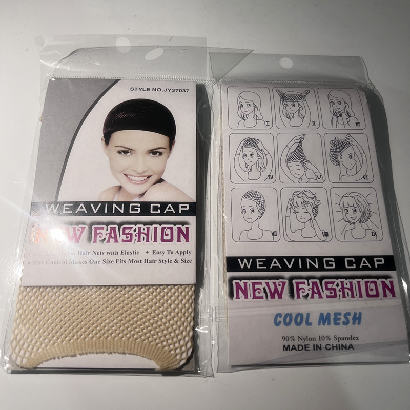 Two-Head Net Wig Wear Lengthened High Elasticity Invisible Hair Net Cross-Border European and American Style Cos Wear Wig Hairnet