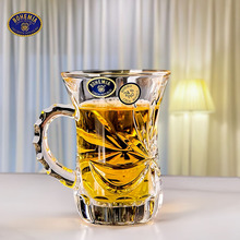 捷克BOHEMIA进口水晶玻璃卡布奇诺热饮咖啡杯花茶杯热饮牛奶杯子