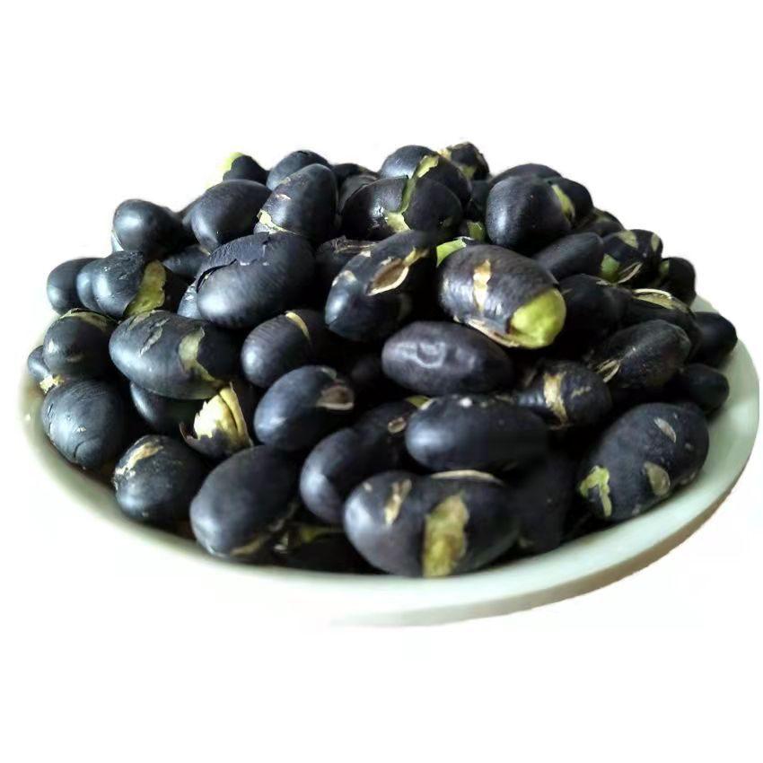 香酥炒黑豆烤熟原味炒货即食五香炒黑豆绿芯非油炸20斤/箱