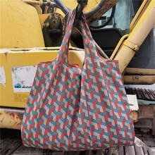 YYY卡通超市购物袋环保手提买菜包可折叠便携大容量牛津布批发