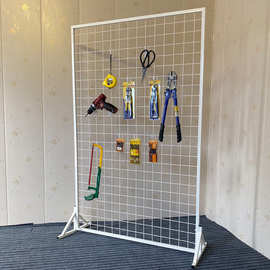 货架铁网格落地移动网架铁丝网展示网格幼儿园立式收纳饰品展示架