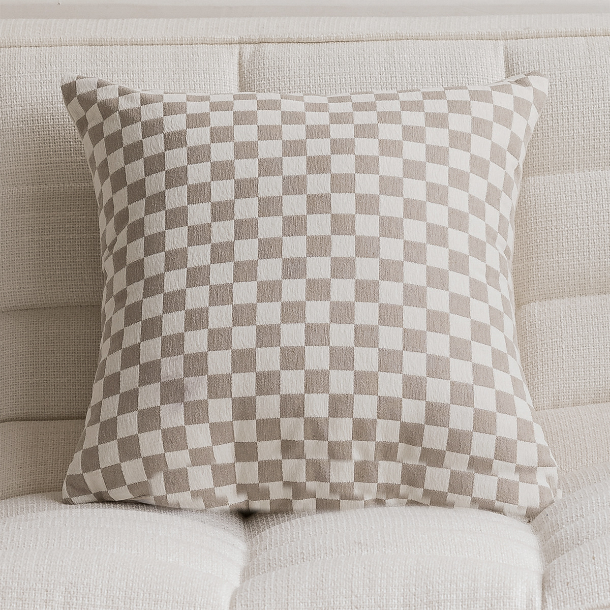 Light French Beige Sofa Pillow Cases Nordic Instagram Style Modern Minimalist Designer Cushion Bed Waist Pillow