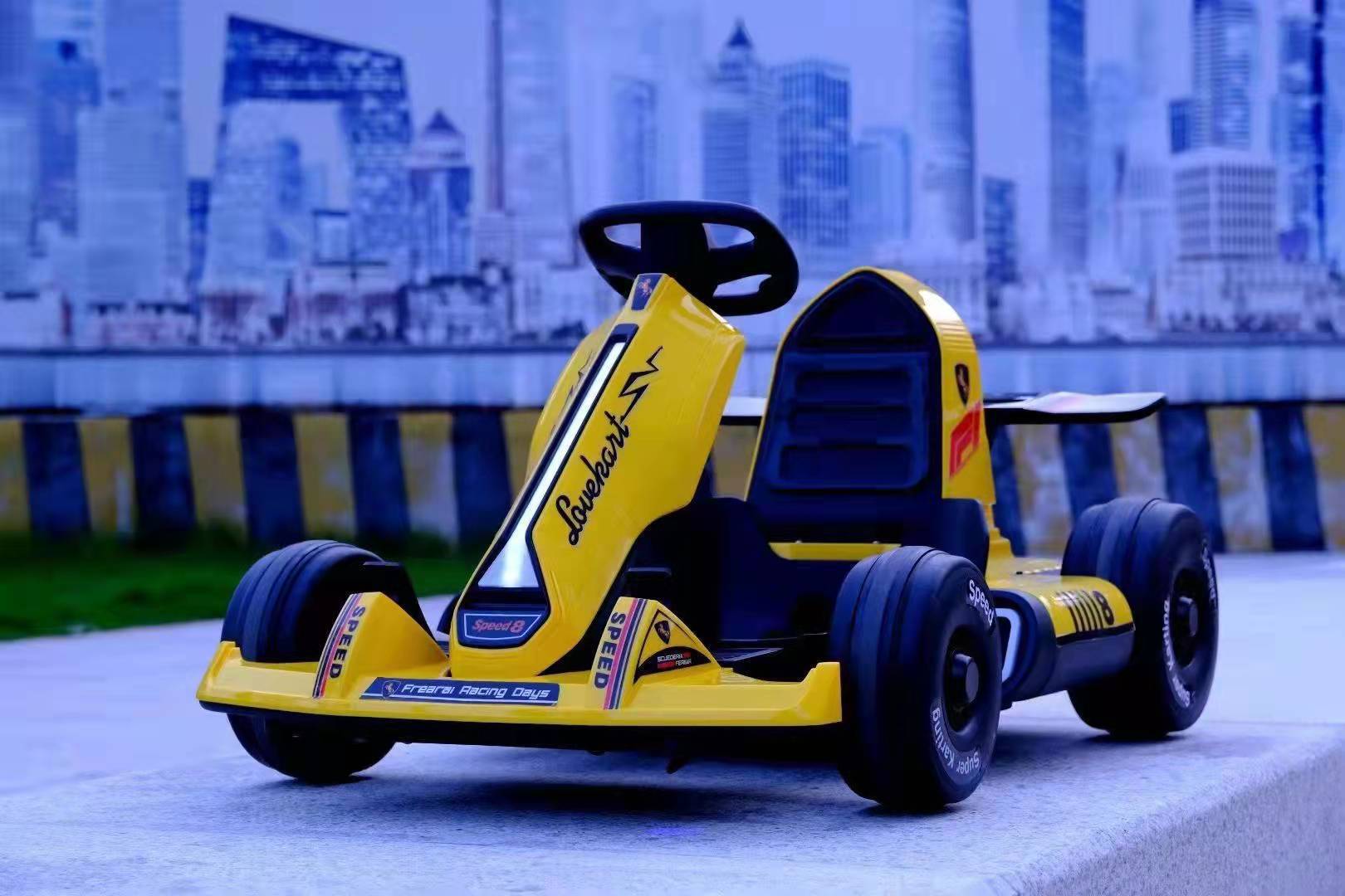 贝多奇儿童卡丁车儿童电动车赛车四轮平衡车儿童漂移车玩具车