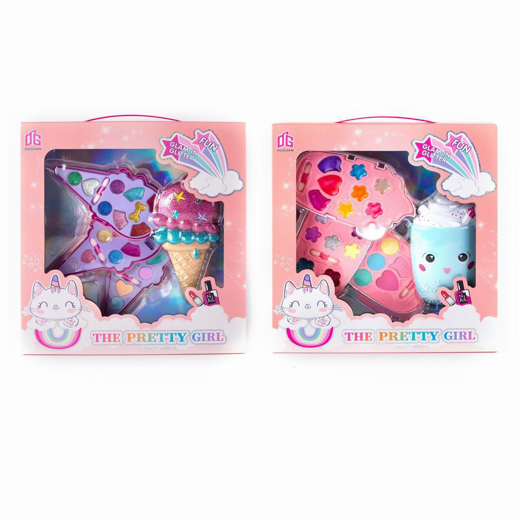 Cross-Border Children's Cosmetics Toys Girl Princess Lipstick Simulation Makeup Toys Handbags Set Toys